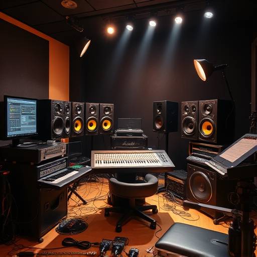 Equipamentos de √°udio profissional para produ√§√£o musical